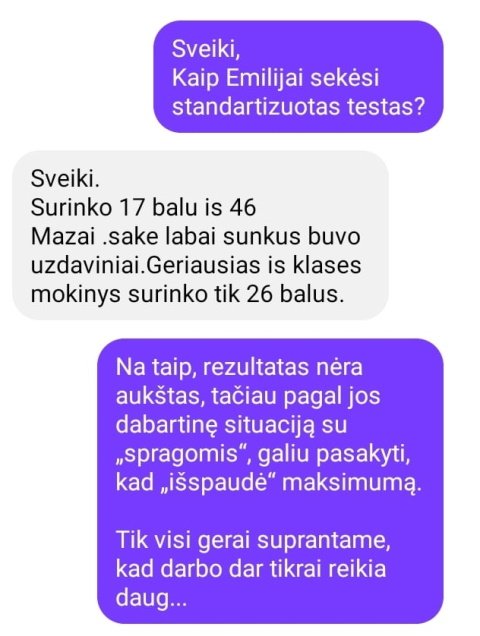 Birutės pranešimas